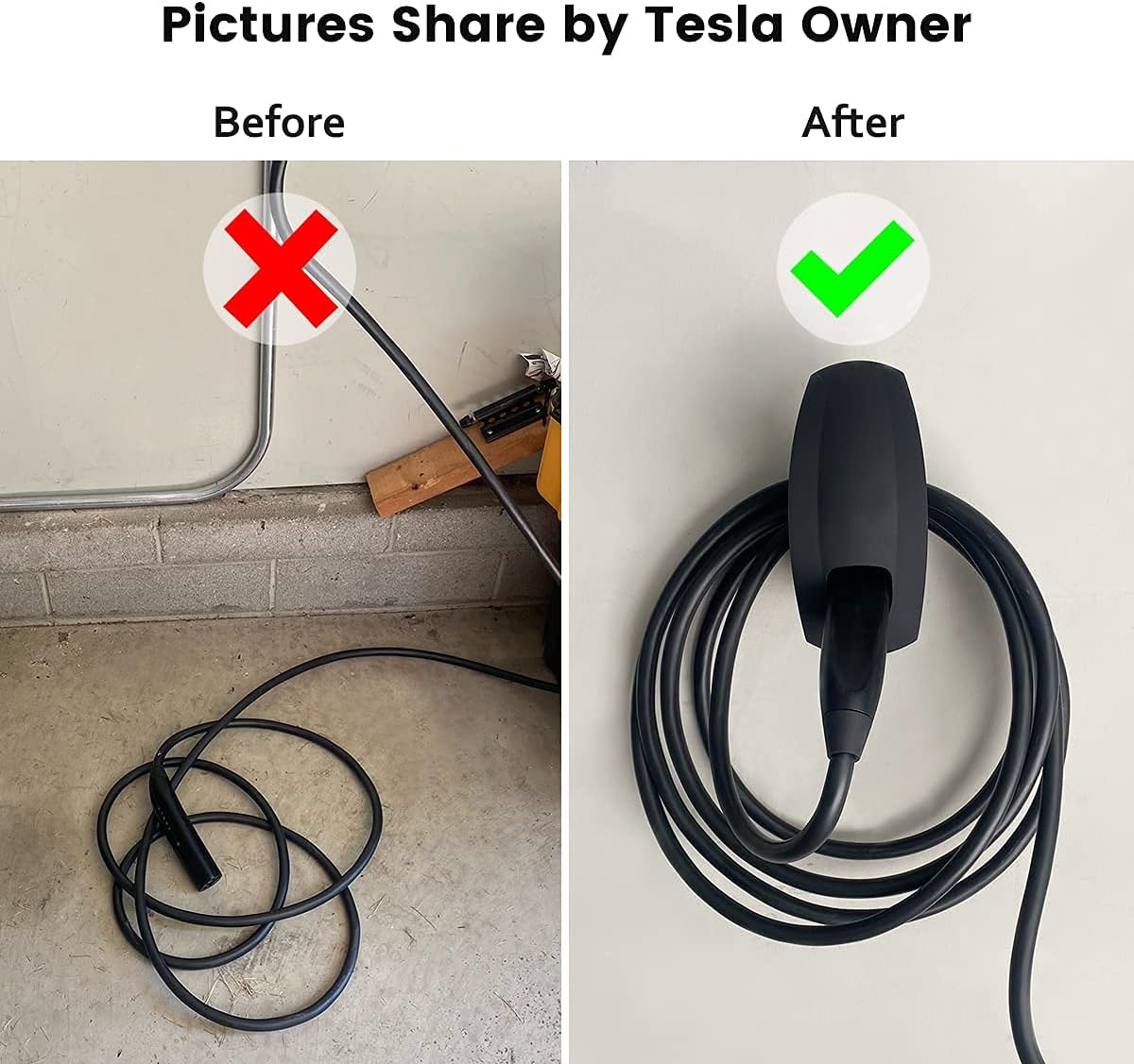 Tesla Mobile charger holder hanger Amor Energy